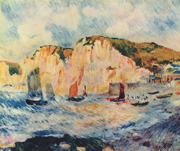 Pierre-Auguste Renoir Meer und Klippen France oil painting art
